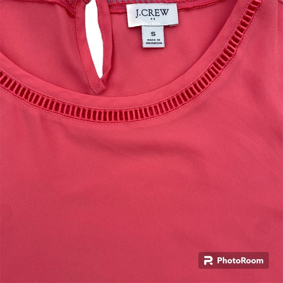 J. Crew Ladder Trim Top Coral Size Small - Picture 9 of 13